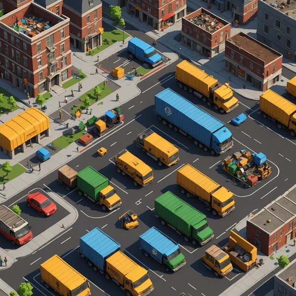 Comment les jeux de construction de ville peuvent-ils enseigner les principes de la gestion des déchets?