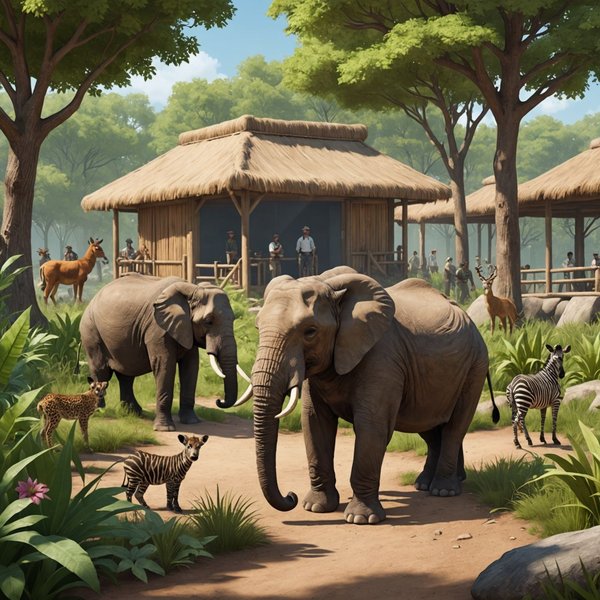 Quels sont les défis de la création d'un jeu de gestion de zoo avec des scénarios de conservation des espèces?